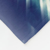 Blauwe engel deken, comfortabele versie II Fleece Deken (Hoek)