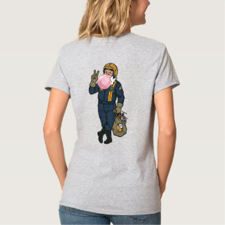 Blauwe Engel Kerstman T-shirt