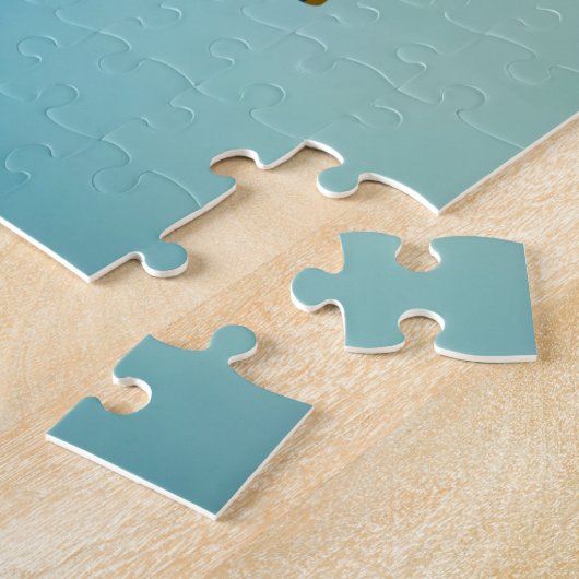 Blauwe engel puzzel legpuzzel (Zijkant)