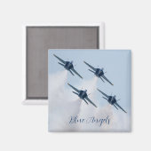 Blauwe engelen magneet (Voorkant / Achterkant)
