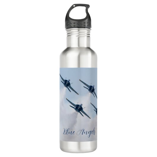 Blauwe Engelen Waterfles Waterfles (Voorkant)