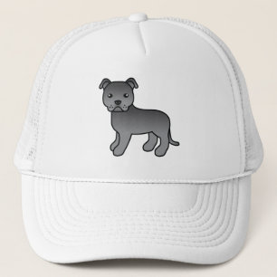 Blauwe Engelse Staffordshire Bull Terrier Hond Trucker Pet