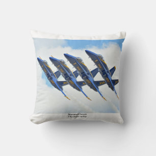 Blauwe Engelsen Kussen