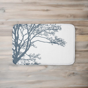 Blauwe Enkele Boom Boho Badmat