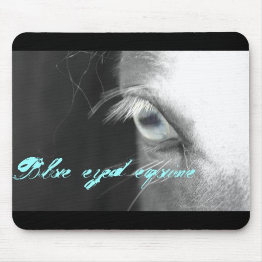 Blauwe eogpaarden muismat (Voorkant)