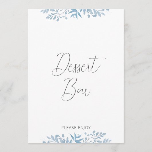 Blauwe eucalyptus Weddenschap-balie (Voorkant)