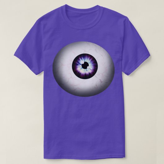 Blauwe eyeball 1 t-shirt (Design voorkant)