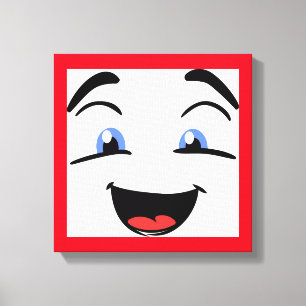 BLAUWE EYED CANVAS AFDRUK