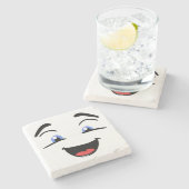 BLAUWE EYED STENEN ONDERZETTER (Zijkant)