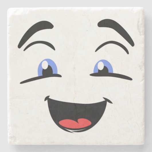 BLAUWE EYED STENEN ONDERZETTER (Voorkant)