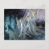 Blauwe fairies briefkaart (Voorkant)