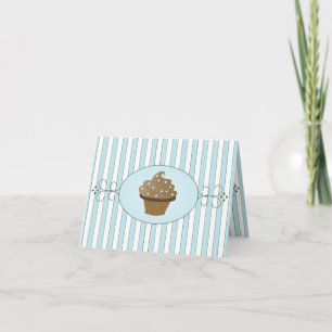 Blauwe Fancy Cake Kaart