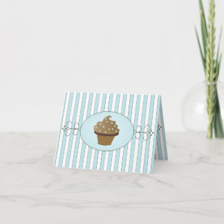 Blauwe Fancy Cake Kaart
