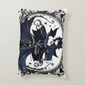 Blauwe fantoomfee accent kussen (Achterkant (Verticaal))