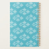 Blauwe Faux Goud & Wit Fotocollage Planner (Achterkant)