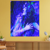 Blauwe Fee Canvas Afdruk (Insitu (Woonkamer))