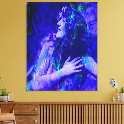 Blauwe Fee Canvas Afdruk (Insitu (Woonkamer))