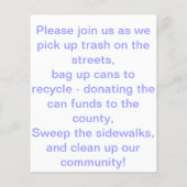 Blauwe Fee Flyer (Achterkant)