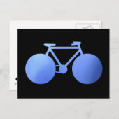 blauwe fiets briefkaart (Voorkant / Achterkant)