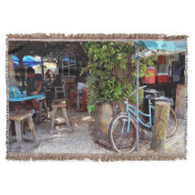Blauwe fiets