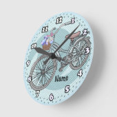 Blauwe fiets klok (Hoek)
