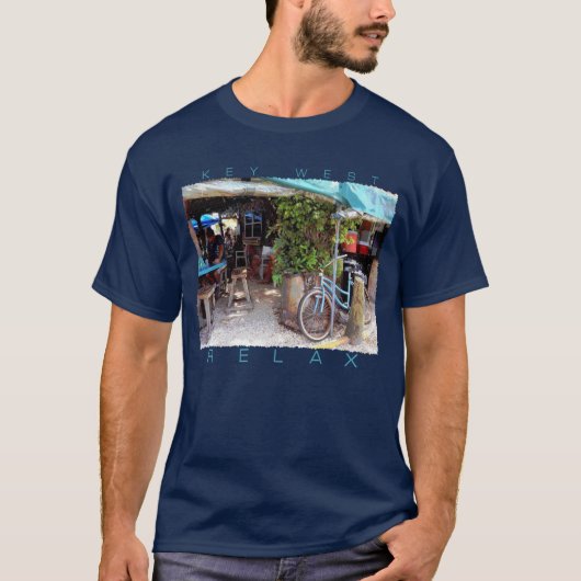 Blauwe fiets t-shirt (Voorkant)