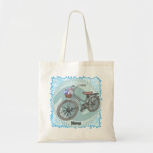 Blauwe Fiets  Tote Bag (Voorkant)