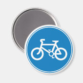 Blauwe fietsmagneet magneet (Voorkant / Achterkant)