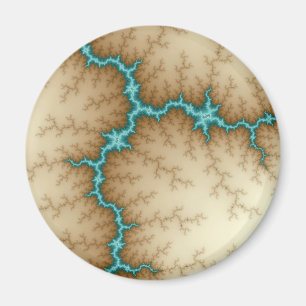 Blauwe Flash - Fractal Magneet