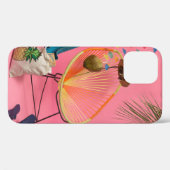 Blauwe flip-flop naast de stoel Case-Mate iPhone case (Achterkant (horizontaal))