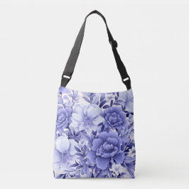 Blauwe Floral Crossbody Tas