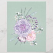 Blauwe Floral Immunisation Records-Horizontal (Achterkant)