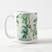 Blauwe Floral Koffiemok (Links)