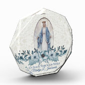 Blauwe Floral | Lady of Grace | Maagd Mary | Lace Fotoblokken (Links)