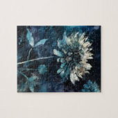 Blauwe Floral Legpuzzel (Horizontaal)