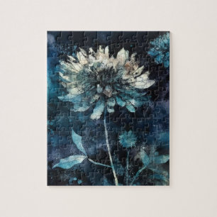 Blauwe Floral Legpuzzel