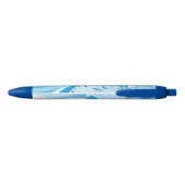 Blauwe Floral Pen (Achterkant)