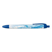 Blauwe Floral Pen (Bovenkant)