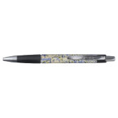 Blauwe Floral Quilt Pen (Achterkant)
