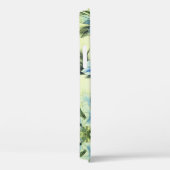 Blauwe florale Design Hoesje-Mate iPhone draagtas Case-Mate iPhone Case (Achterkant / Rechts)
