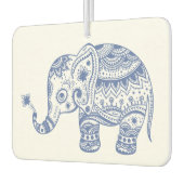 Blauwe florale olifantenafbeelding luchtverfrisser (Links)