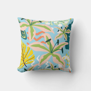 Blauwe Florals Kussen