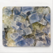 Blauwe fluorietkristallen in matrix muismat (Voorkant)