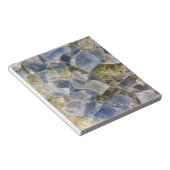 Blauwe fluorietkristallen in matrix notitieblok (Schuin)