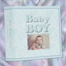 Blauwe foto baby deken