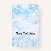 Blauwe foto ID-badge Badge (Achterkant)