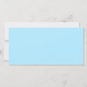 Blauwe fotocabine collage save the date (Achterkant)