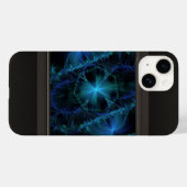 Blauwe Fractale Ruimte Case-Mate iPhone Case (Achterkant (horizontaal))