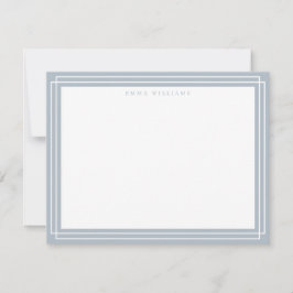 Blauwe Frame Notitiekaart Kaart
