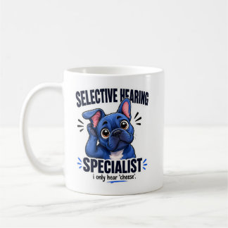 Blauwe Franse Bulldog Snack Radar Humor Kunst Koffiemok